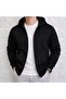 Men's Zippered Fleece Pack Hooded Kangaroo Pocket Fit Winter Hoodie Jacket