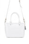 Krıste Bell Women's Knitted Patterned Shoulder Bag Cross Strap Daily Stylish Handbag White - 6