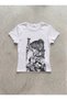 Y2K Anime Grunge Printed Stretch Fabric Body T-Shirt - 2