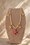 Starfish Figured Stringed Summer Necklace – Gold Detailed Beach Style Women's Necklace - 2