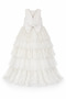 Short Front-Long Back Lace Detailed Evening Dress for Girls, Wedding, Graduation - 5