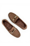 Women's Brown Suede Loafers Orthopedic Sole New Season Casual with Accessories S620 - 4