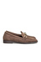Women's Brown Suede Loafers Orthopedic Sole New Season Casual with Accessories S620