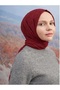 شال بنمط مونوغرام 3098-بورجوندي - 3