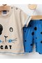 Set vara, TomCat, model crem-albastru - 2