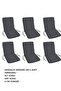 Chair Min Leather Washable Zippered Rubberized 6-Piece Gray 4 cm Sponge Lower 42X42 Back 42X42 - 2