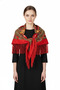 - Scarlet Rosalia Folk Shawl - 3