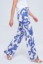 Comfortable Fit High Waist Wide-Leg Viscose Mix Women's Trousers - 2