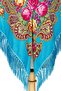 - Imperial Azure Russian Shawl - 7