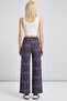 Comfortable Fit High Waist Wide-Leg Viscose Mix Women's Trousers - 5