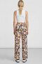 Comfortable Fit High Waist Wide-Leg Viscose Mix Women's Trousers - 4