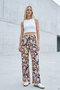 Comfortable Fit High Waist Wide-Leg Viscose Mix Women's Trousers - 6