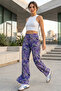 Comfortable Fit High Waist Wide-Leg Viscose Mix Women's Trousers - 6