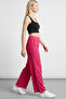 Comfortable Fit High Waist Wide-Leg Viscose Mix Women's Trousers - 3