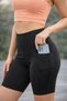 Women's High Waist Shaping / Sculpting Pocketed Sports Leggings Scuba Fabric Fitness Yoga Biker Short / Long Leggings - 3