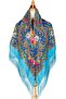 - Slavic Rose Shawl – Turquoise Edition - 5