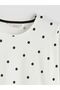 Crew Neck Polka Dot Women's Pajama Top - 6