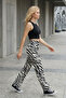 Comfortable Fit High Waist Wide-Leg Viscose Mix Women's Trousers - 7