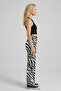 Comfortable Fit High Waist Wide-Leg Viscose Mix Women's Trousers - 3