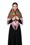 - Blush Folk Shawl – Floral Pattern - 3
