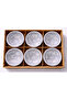 Ceramic 6-Piece Gray Snack Plate Presentation Set, Jam Bowl, Sauce Bowl - 3