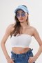 Women's Knitwear Stretchy Visor Hat - Tennis, Running, and Sports Sun Hat - 5
