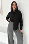 Women's Striped Textured Shirt – Long-Sleeved Pocket Detail Casual Comfortable Shirt - 4