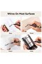 Twin Tip Permanent Markers U104, Fine & Ultra-Fine, Black Ink, 12 Pack, Waterproof, Quick Dry - 7