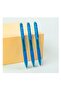 Ball Point Pen Q21-BL Mini Tip 0.7mm Blue Ink, Retractable, Soft Grip, 12 Pack - 4
