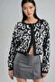 سترة MY FASHION طبعة الفهد بأزرار