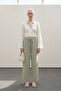 My Fashion Elastic Waist Straight Leg Pants - 3