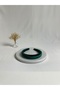 Emerald Green Thin Curved K Velvet Crown Hairband