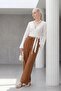 My Fashion Elastic Waist Straight Leg Pants - 3