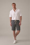 Men's Smoked Muslin Linen Shorts 100% Cotton Back Pocketed Full Fit - 2