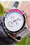 Luxury Men's Wristwatch Silver Color White Dial Classic & Sporty Design Gift Boxed - 3