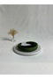 Khaki Thick Curved Velvet Crown Hair Band - 2
