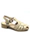 Turito Genuine Leather Comfort Orthopedic Women's Sandals Beige - 3