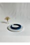 Petrol Blue Thin Curved K Velvet Crown Hair Band - 2
