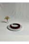 Burgundy Thin Curved K Velvet Crown Hair Band - 2