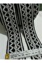 Black and White Patterned Cotton Knitted Stripe - 5