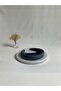 Anthracite Thick Curved Velvet Crown Hair Band - 2