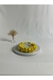 Yellow Ruched Satin Crown Hair Band