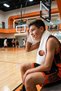 100% Cotton Basketball Ball Embroidered Sports Towel - 50 X 100 cm 600 Gsm Ultra Absorbent Basketball Sports Towel - White Cotton Hand and Face Towel