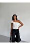 Single Shoulder Strap Buckle Detail Women's Sandy Blouse - 7
