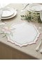 Placemat Supla Presentation Napkins with Lily Embroidery for 2 Persons - 4 Piece Spring Series with Gift - 3