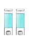 Wall Mounted Manual Liquid Soap Dispenser 2 Pcs Adhesive and Screw-On Non-Spill Soap Dispenser 350 ml V-1 - 2