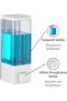 Wall Mounted Manual Liquid Soap Dispenser Adhesive and Screw-On Non-Spill Soap Dispenser 350 ml V-1 - 5