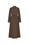 Hakim Collared Skirt Suit Brown