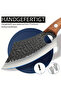 5Pcs Hand Forged Kitchen Knife Set, Professional Chef Knives, Sharp Non-Slip Wooden Handle - 6
