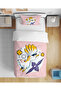 Cute Fox Patterned 3D Digital Print Pcs Single Bed Sheet Sız Young Girl Child Duvet Cover Set